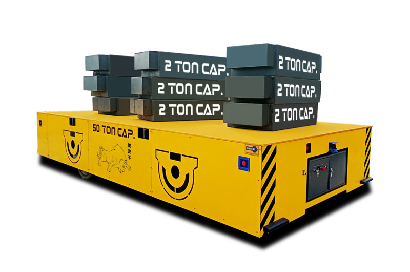Hirotec Corp50噸無軌電動(dòng)平車順利交接